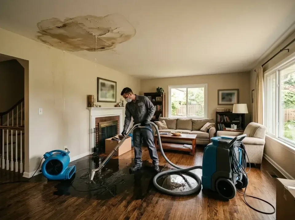 attic-pipe-burst-ceiling-drip-008 — frequently asked questions, Water Damage Restoration & Carpet Care in Grinnell, IA